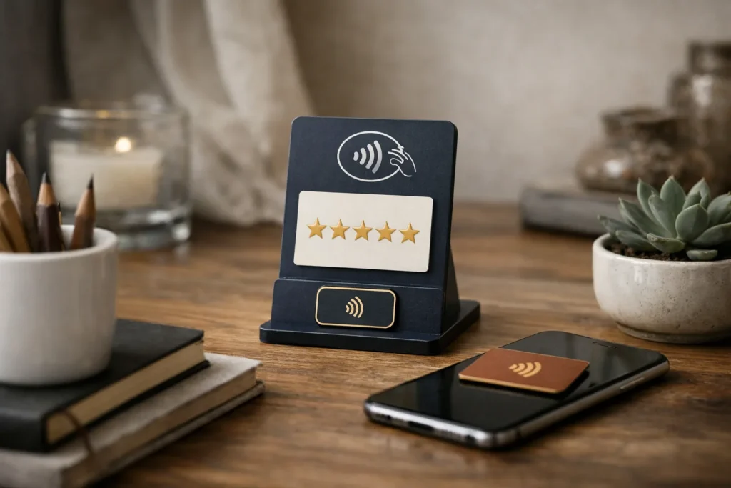 Améliorez vos avis Google grâce à la carte NFC