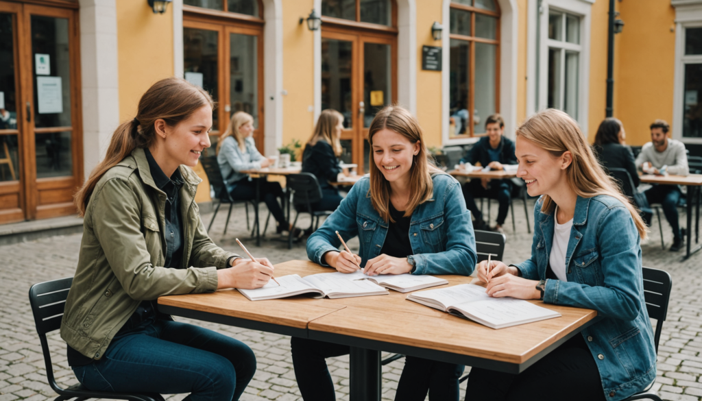 Apprendre l’allemand sur place : cours courts & tandems