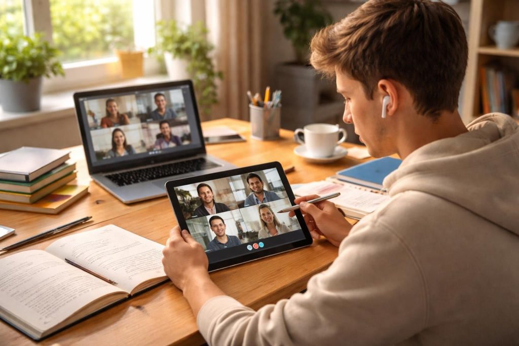 Les cours à domicile facilitées avec Zoom, Microsoft Teams et les tablettes iPad pour étudiants